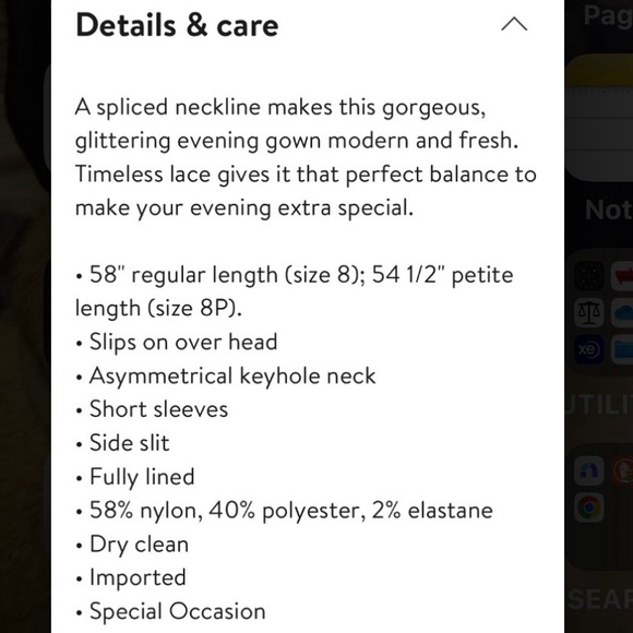 🆕 Gorgeous Navy Sequined Gown - Picture 13 of 14